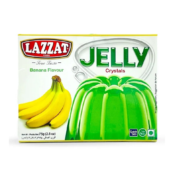 Lazzat banana Falvour Jelly 75g