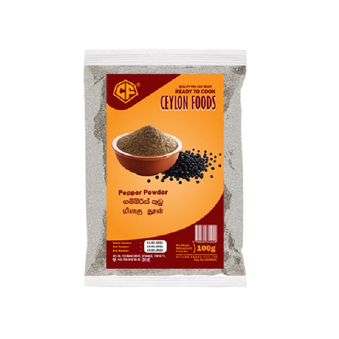 Ceylon Food Black pepper powder 100g