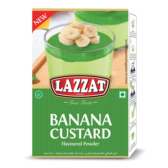 Lazzat Banana Custard 250g