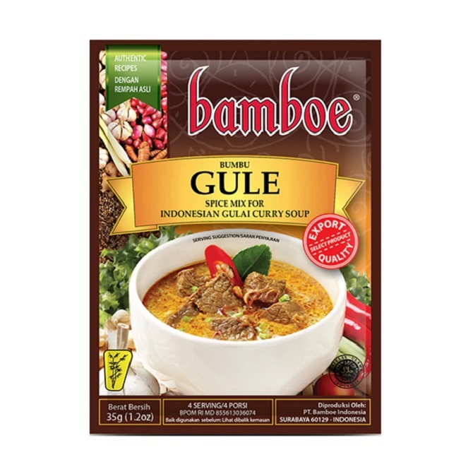 Bamboe Gule Spice Mix of Curry Soup 35g